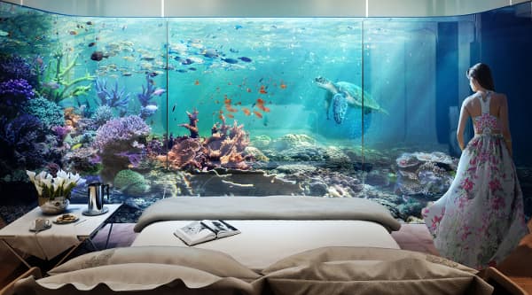 Below deck, your own private lagoon view