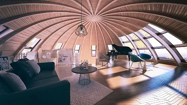 SkyDome Russian wonder cabins - interior.jpg Interior of a SkyDome cabin (Courtesy of SkyDome)