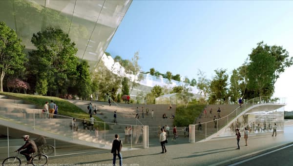 Mille Arbres floating Paris tree village - 3.jpg Mille Arbres will feature public parks and promenades