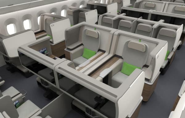 Formation Design's lie-flat seating concept - three quarter view.jpg Blending seat classes in the same cabin