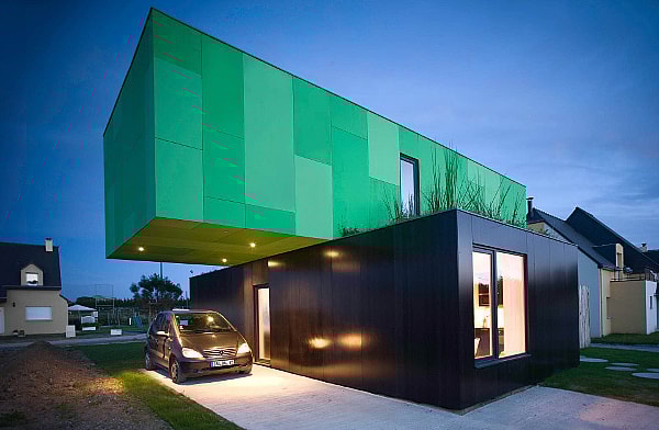 Crossbox House in Pont-Péan, France