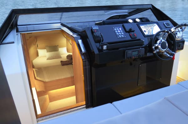 Complete with two bedrooms, full kitchen and bath (Photo: De Antonio Yachts)