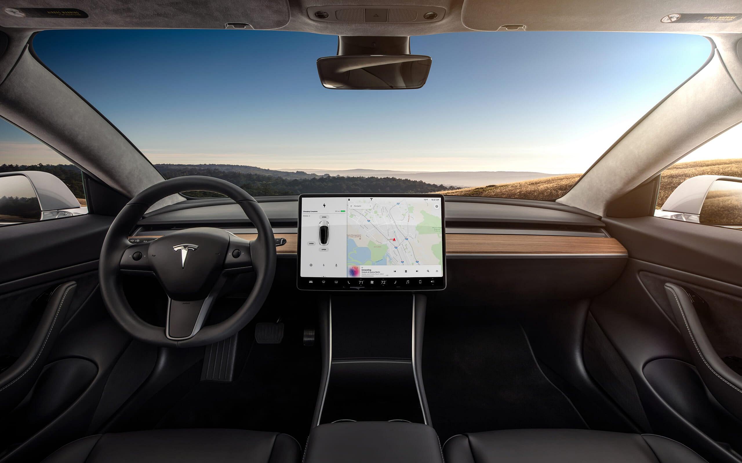 Model 3 Interior Dashboard - Head On