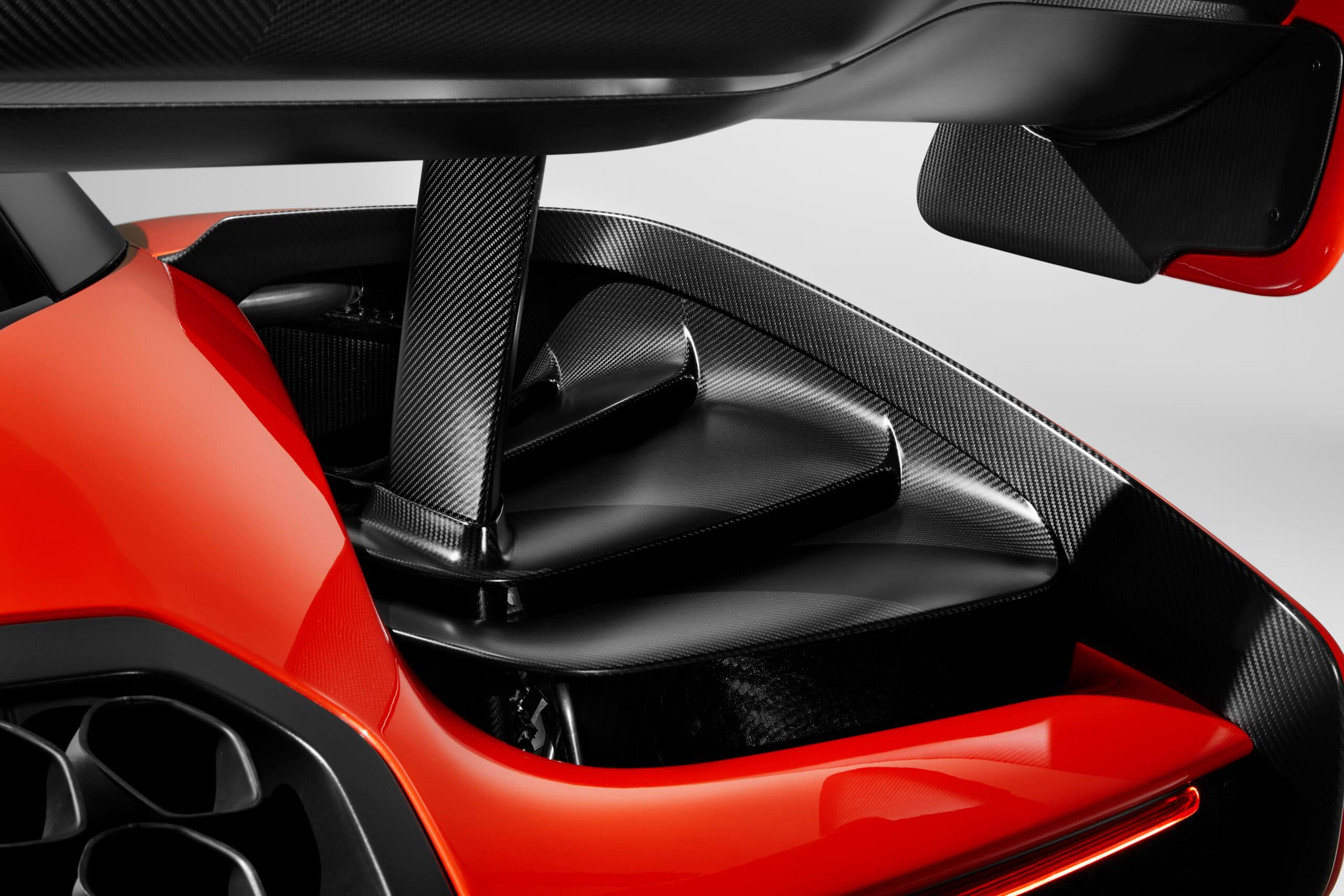 McLaren Senna rear deck louvres