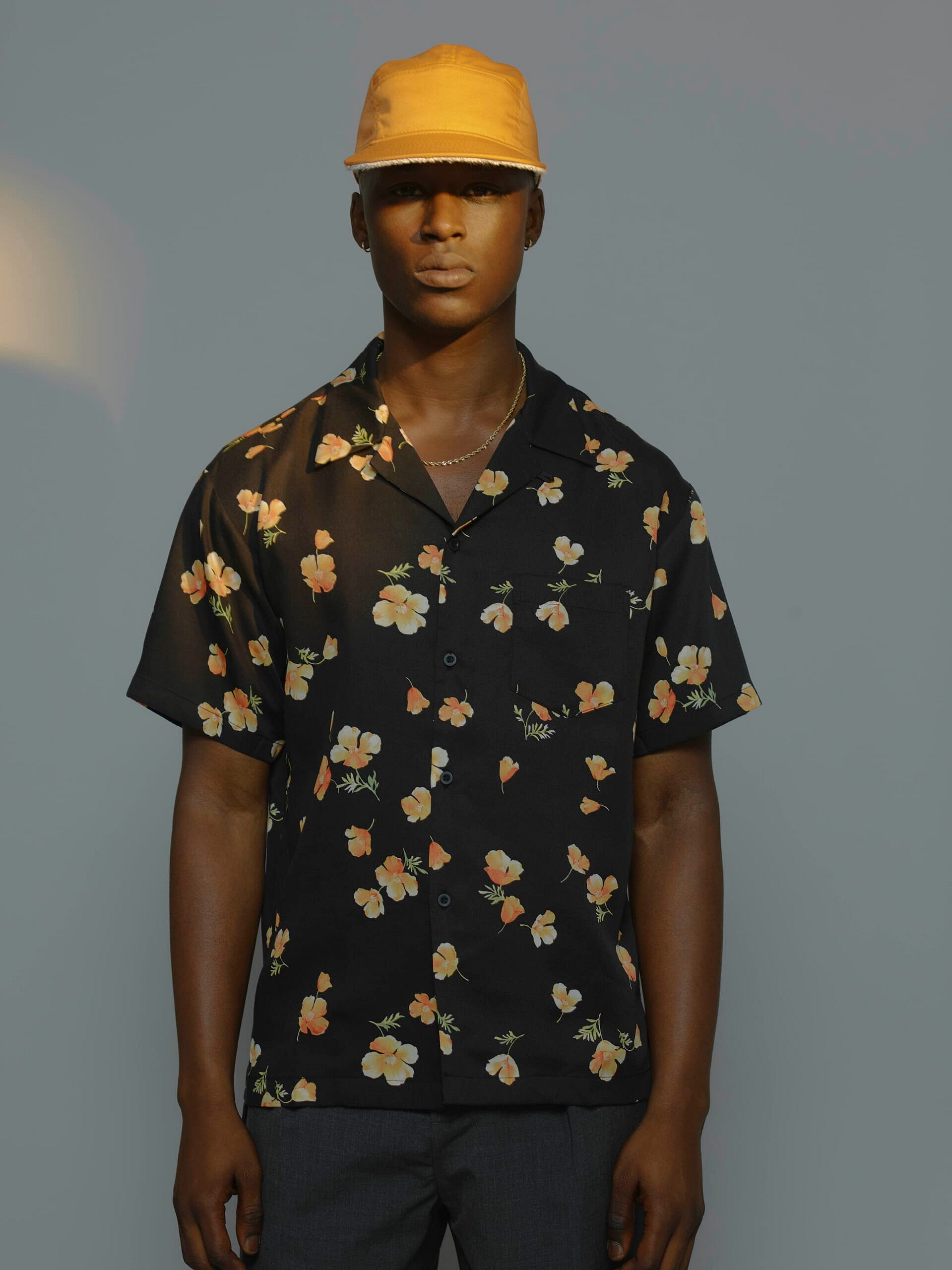 New Era Sherpa 5 Panel Reversible Gold Camper
