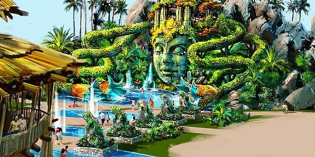 The Garden of the Nature Spirit is nestled around The Cascades resort (Photo: Grupo Vidanta)