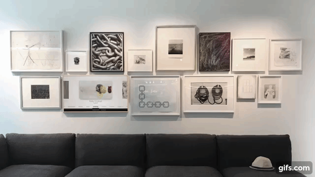 Gif demonstrating how The Frame works