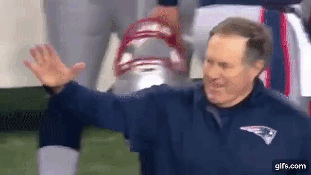 Bill Belichick, HUGGING.