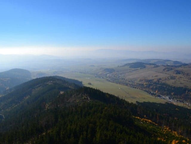 Dolni Morava Sky Walk - 2.jpg The view from atop Sky Walk, Dolni Morava