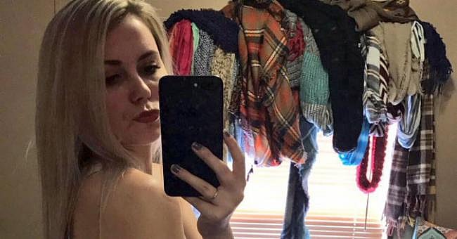 Girl with messy room