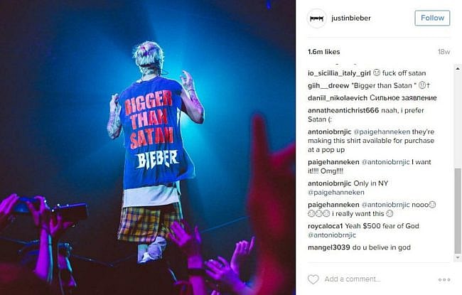 Justin Bieber Instagram