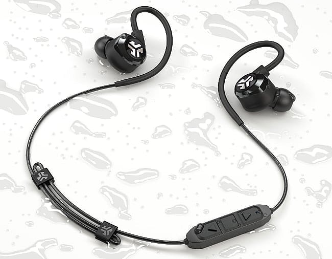 JLab Epic2 Bluetooth earphones - wet.jpg The workout-minded Epic2 (Photo: JLab Audio)
