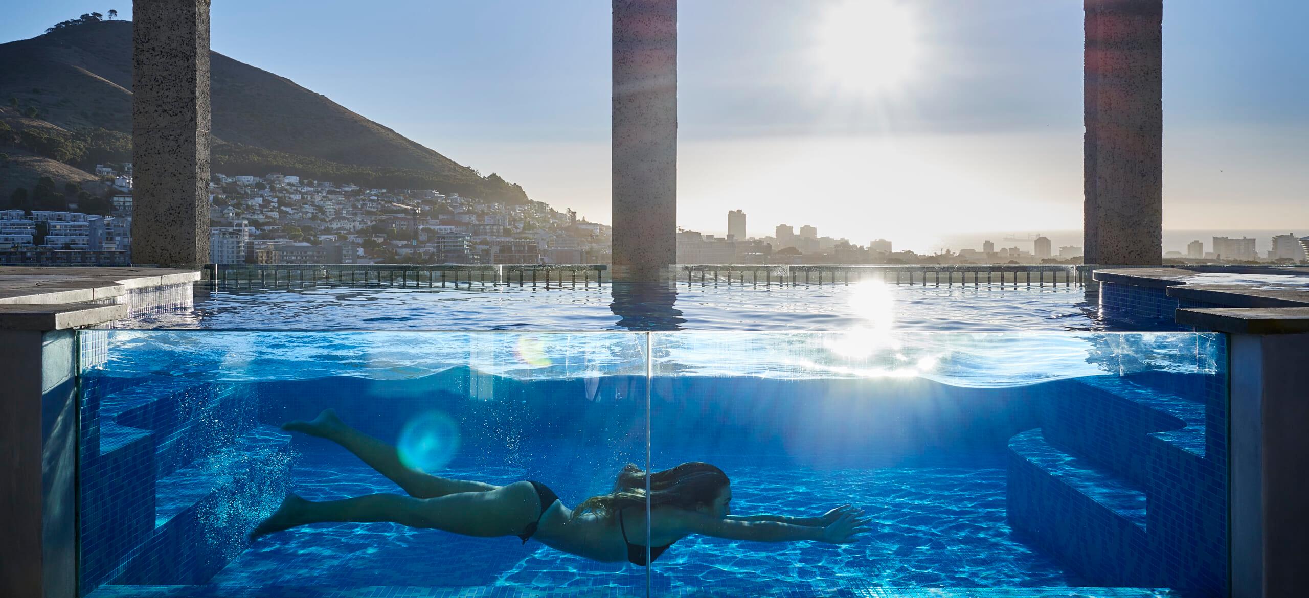 the silo rooftop pool