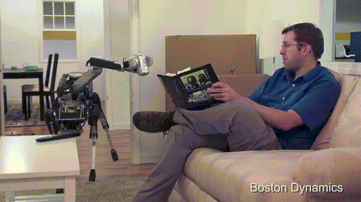 Boston Dynamics agile SpotMini robo dog - beer.gif Hey, gimme my beer! (Photo: Boston Dynamics)