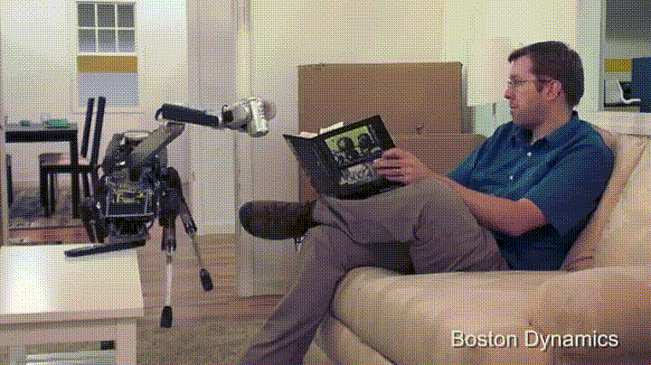Boston Dynamics agile SpotMini robo dog - beer.gif Hey, gimme my beer! (Photo: Boston Dynamics)