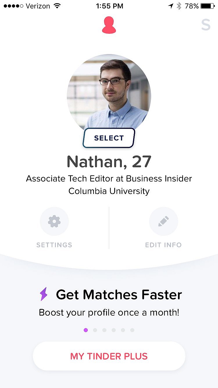 on-your-main-menu-page-you-have-a-different-little-button-to-indicate-youre-a-tinder-select-user