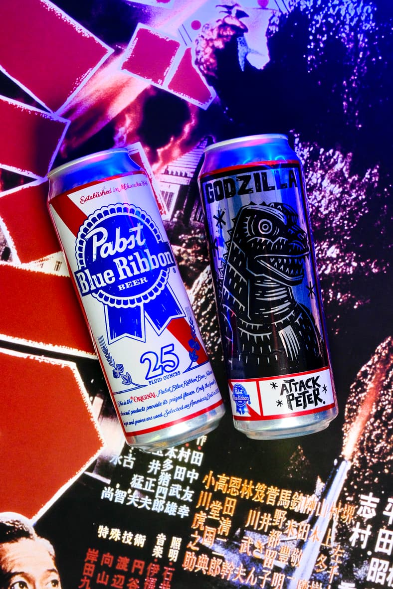 Pabst Blue Ribbon Celebrates Godzilla's 70th Birthday With Limited