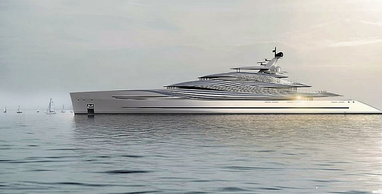 The 360-foot SHY superyacht (Photo: Lobanov Design)
