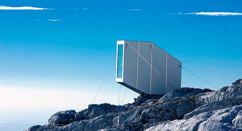 A 100 sq ft cabin perched atop Mount Kanin (Photo: OFIS Arhitekti)