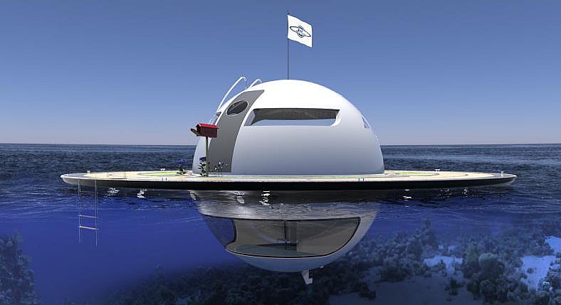 This UFO is a floating