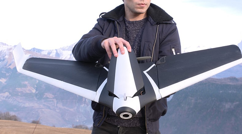 Disco fixed wing plane drone