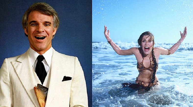 Steve Martin and Carrie Fisher