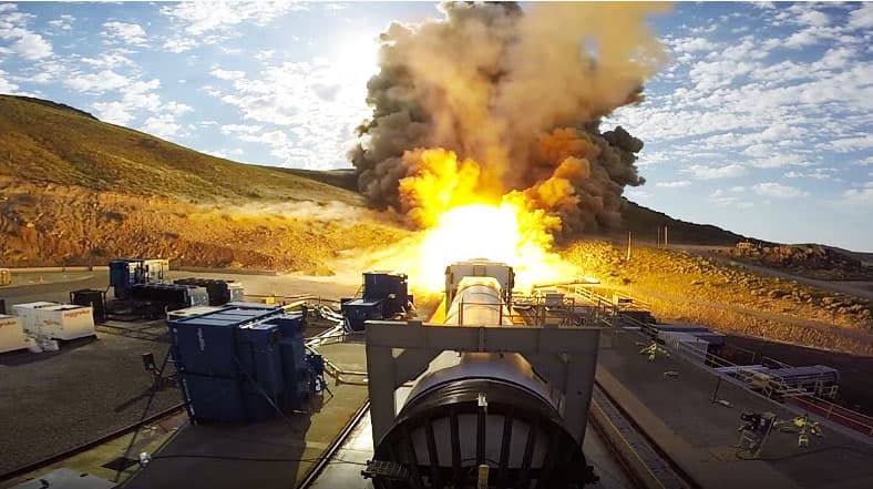 Rocket Booster in action. (Image: NASA)