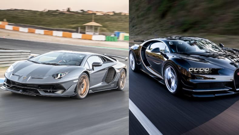 200 mph cars lamborghini aventador svj bugatti chiron (1)