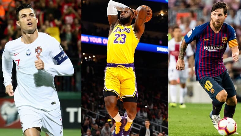 Athlete Influnecers Lionel Messi LeBron James Cristiano Ronaldo 2