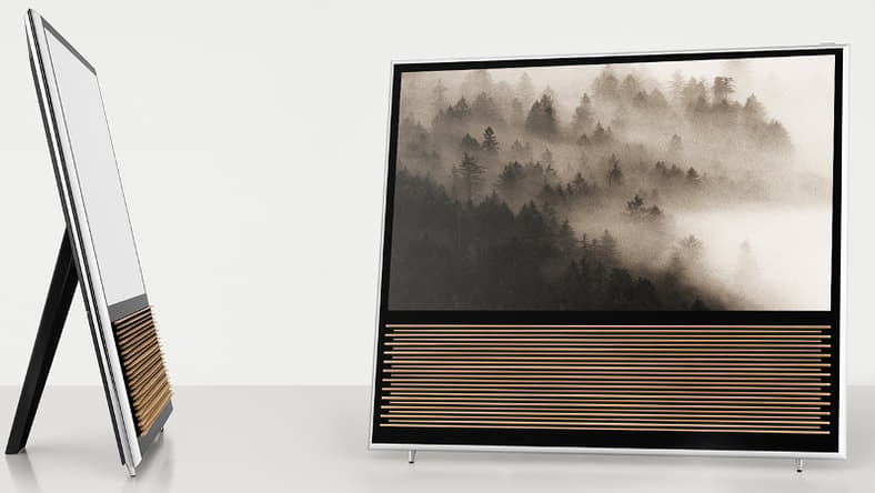 The wood-infused BeoVision 14 UHD TV (Photo: Bang & Olufsen)