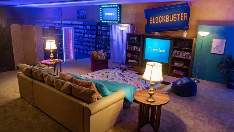 Blockbuster Airbnb Promo