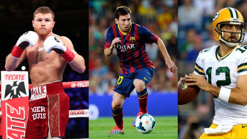 Canelo Alvarez Lionel Messi Aaron Rodgers Promo
