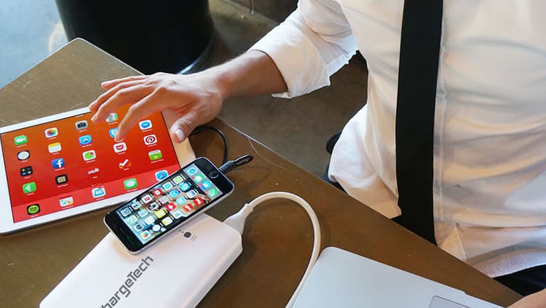 Power a laptop and two other devices anywhere