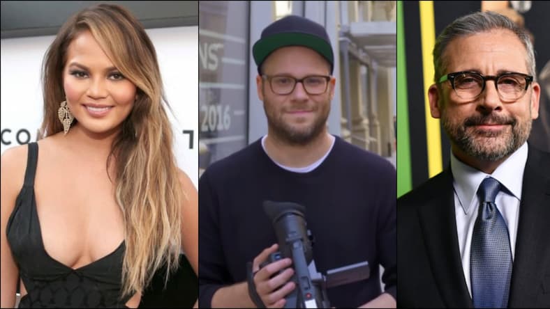 chrissy-teigen-seth-rogen-steve-carell