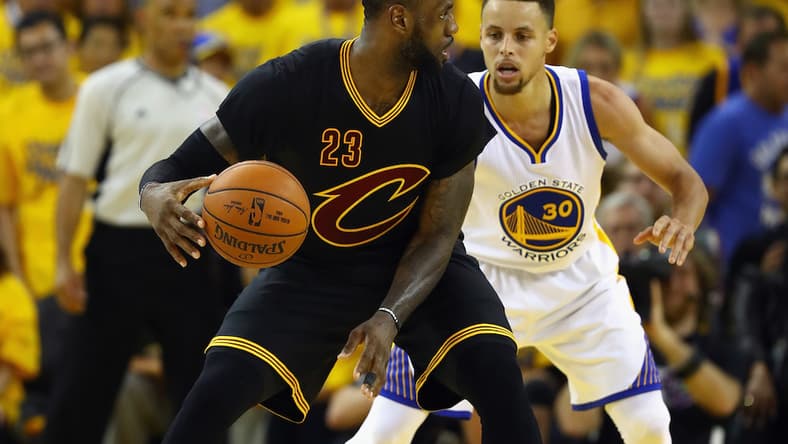curry lebron getty