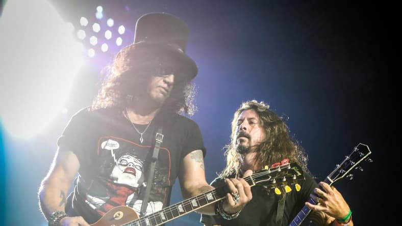 Dave Grohl and Slash