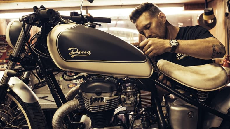 deus ex machina x breitling watch collab promo