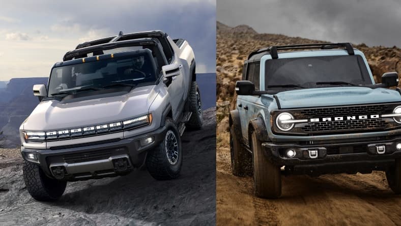 First GMC Hummer EV 2021 Ford Bronco
