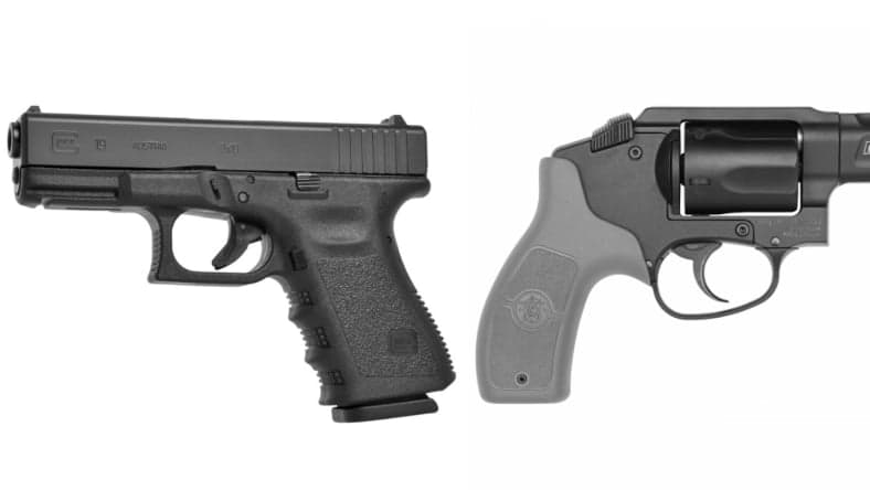 Glock 19 Smith Smith & Wesson Bodyguard 38 Prom Split