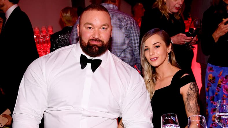 Hafþór Júlíus Björnsson and wife promo
