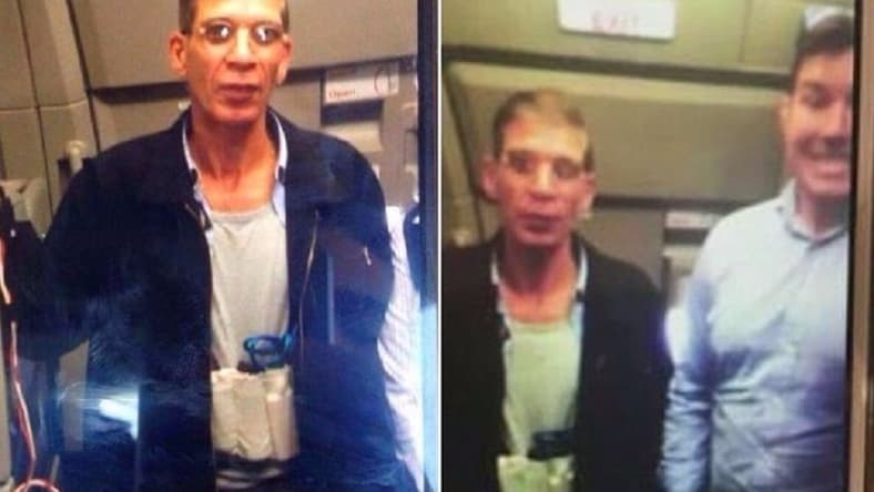 Hijacker selfie