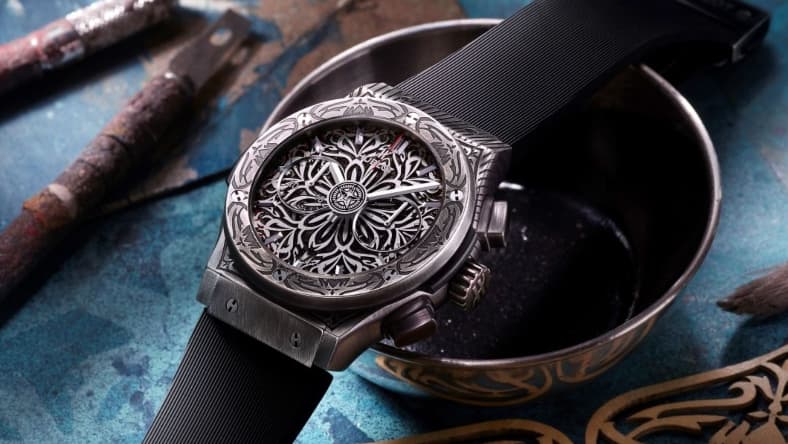Hublot Classic Fusion Chronograph Shepard Fairey Promo