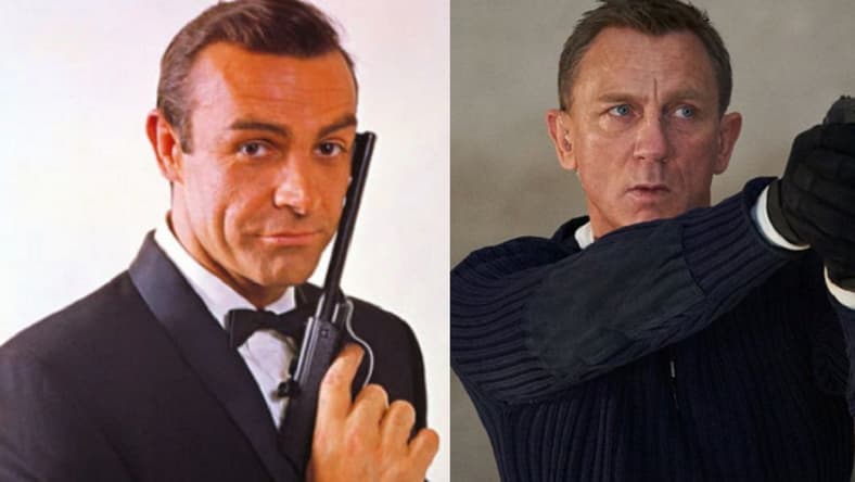 Sean Connery and Daniel Craig