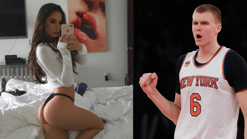 Jen Selter Kristaps Porzingis