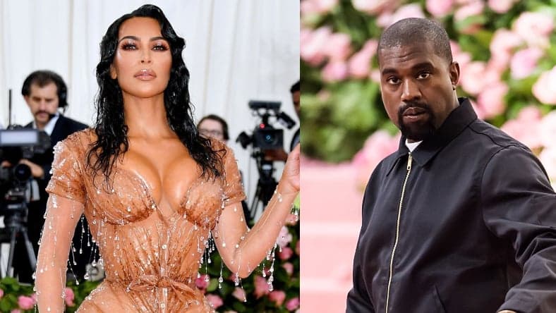 Kim Kardashian Kanye West Promo Split