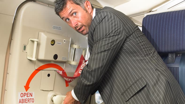 Man on Plane