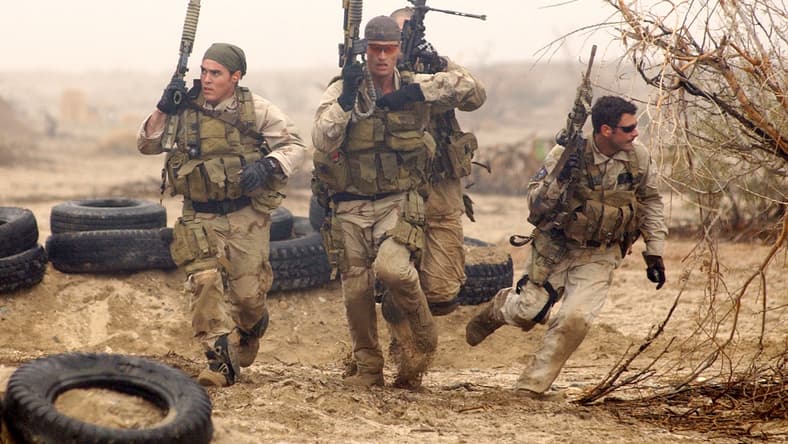 Navy SEALs in training
