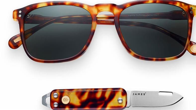 raen james brand sunglasses knife promo