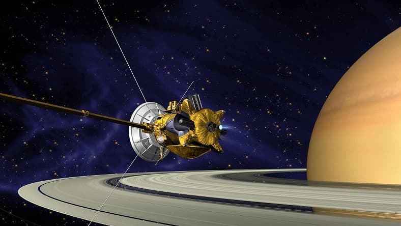 Cassini Probe at Saturn