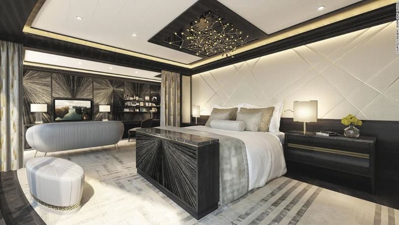 seven seas biggest cruise ship suite